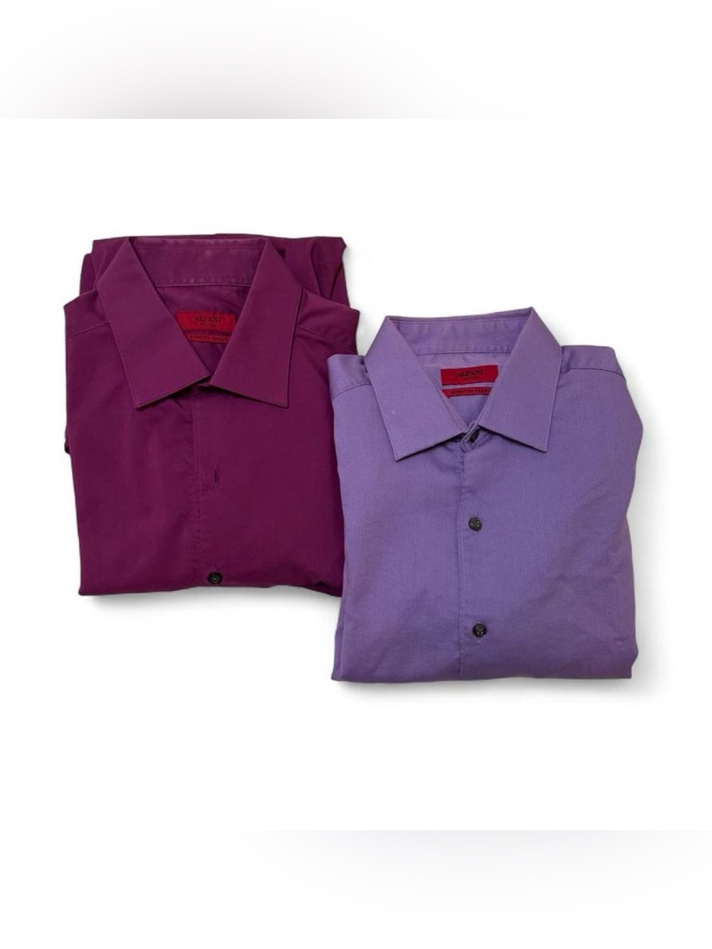 2x Alfani Men's Dress Shirts in Plum and Lavender